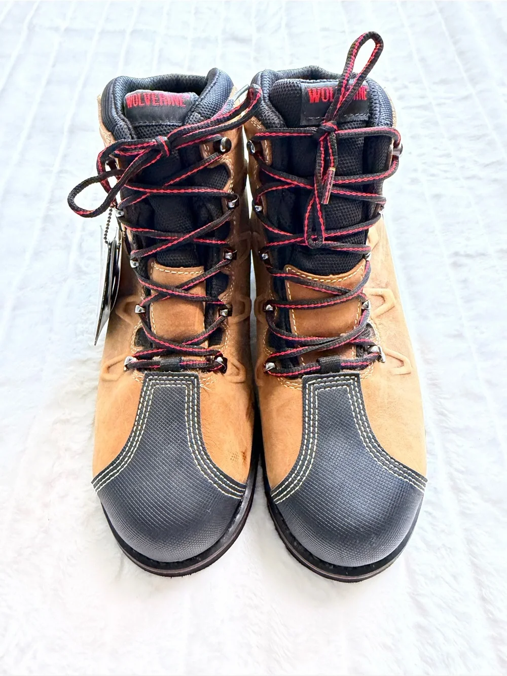 Wolverine Waterproof Work Boots Steel Toe ASTM EH Men’s Size 12 Brown Leather